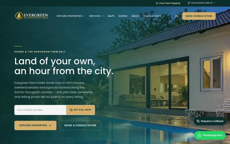 Sohna Farms website