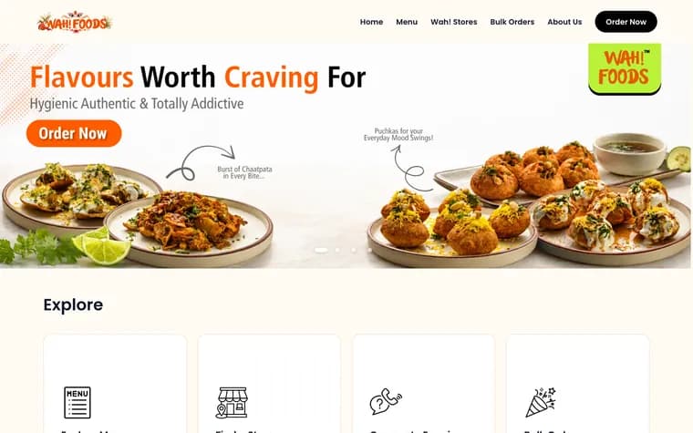 Wah Foods website
