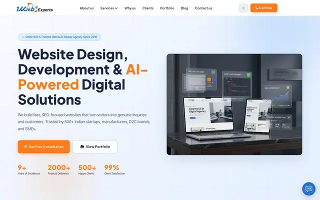 1Web Experts website