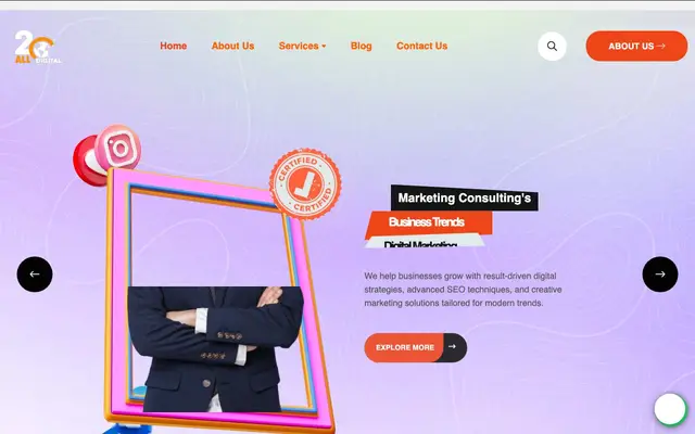 20All Digital website