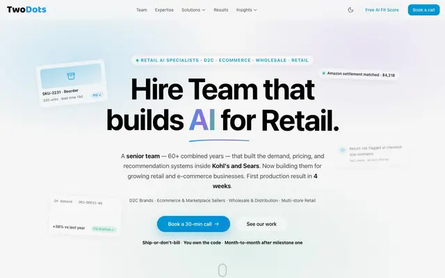 TwoDots Software Services (OPC) Private Limited website