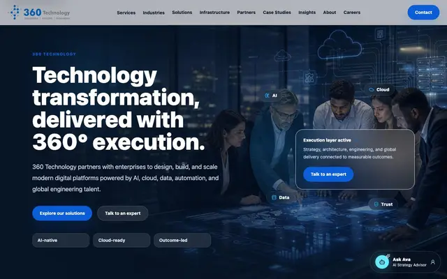 360 Technology PVT LTD website