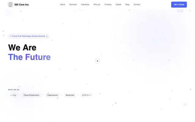 360 Core Information Technology Services website