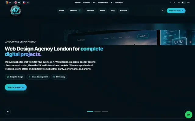 47 Web Design London - (CIDB SOLUTIONS LTD) website