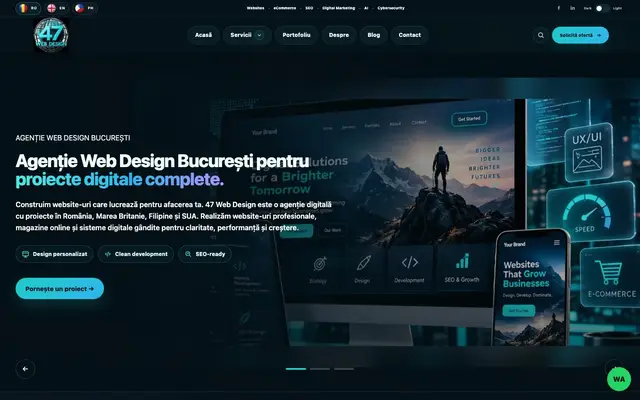 47 Web Design website