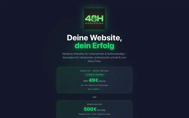 48h Webdesign website