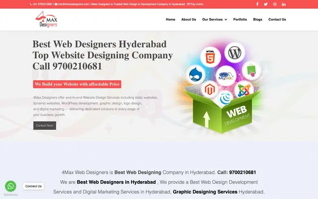 4 Max Designers website