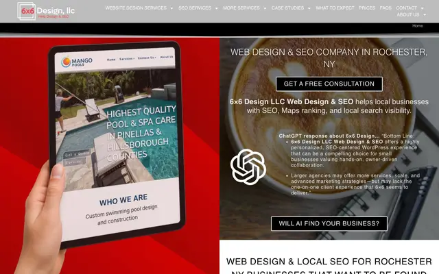 6x6 Design Web Design & SEO website