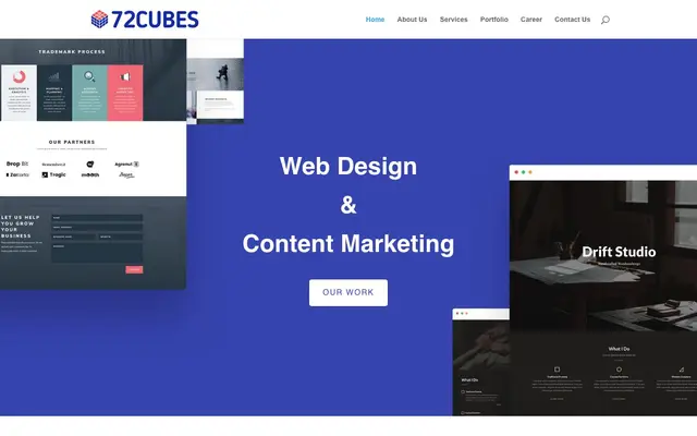 72Cubes website