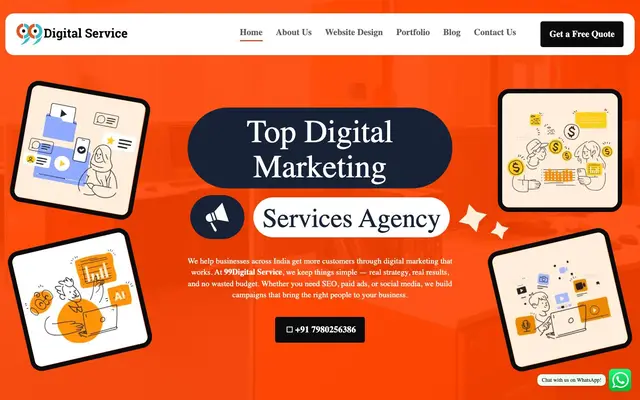 99Digital Service website