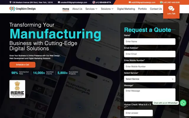 99Graphics Design website
