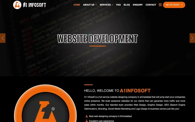 A1 INFOSOFT website