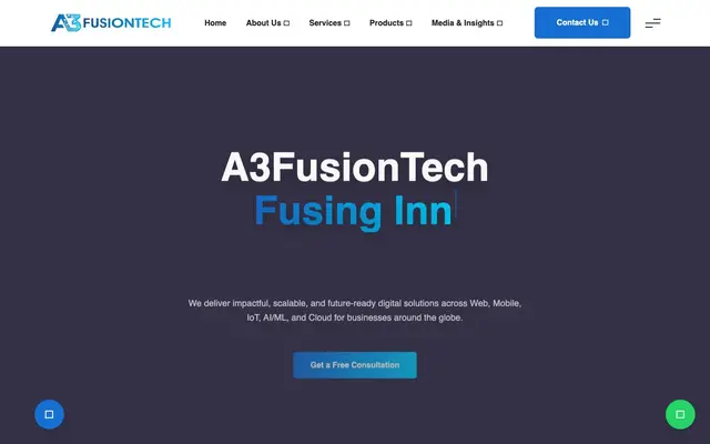 A3 FusionTech Private Limited website