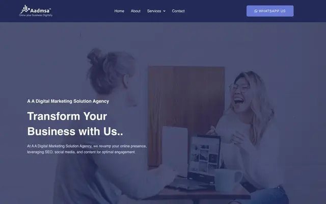 A A DIGITAL MARKETING SOLUTION AGENCY website
