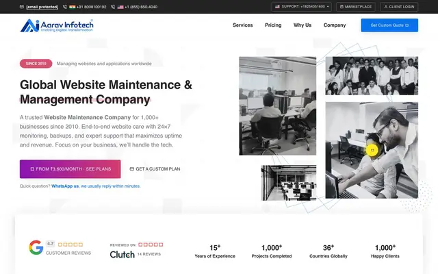 Aarav Infotech website