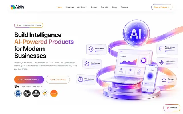 Abilio IT Solutions website
