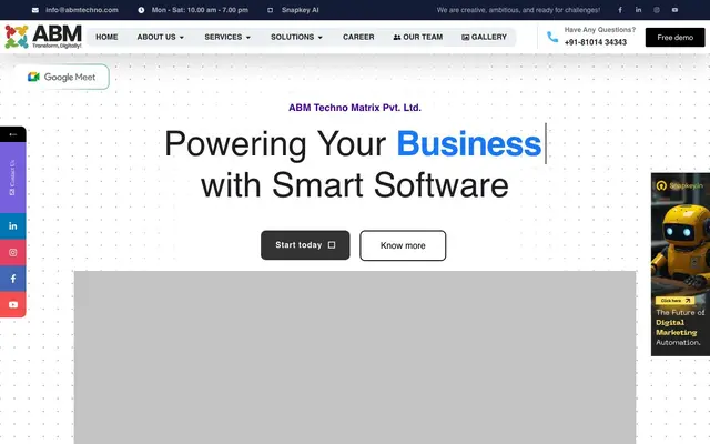 ABM Techno-Matrix Private Limited website