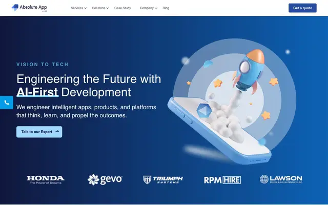 Absolute App Labs website