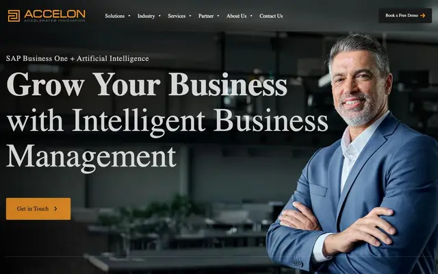 Accelon Technologies Pvt Ltd. SAP Business One Gold Partner, New Delhi website
