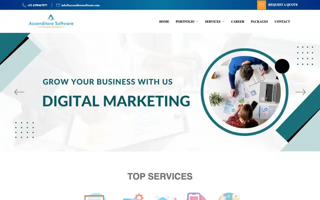 Accenditore Software Private Limited website