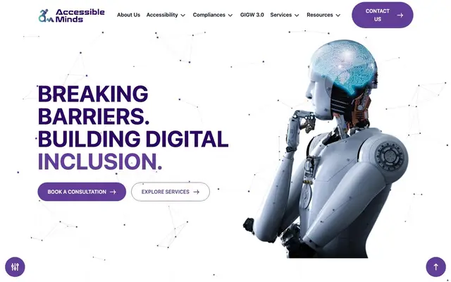 Accessible Minds website
