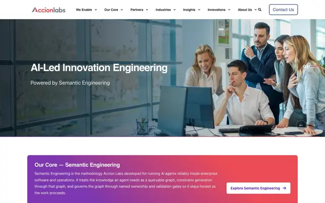 Accion Technologies Pvt Ltd website
