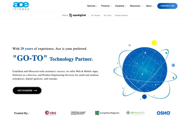 Ace Infoway Pvt. Ltd. website