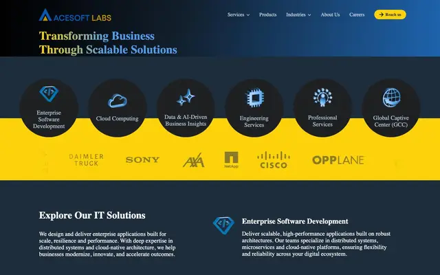 Acesoft Labs (India) Pvt Ltd website