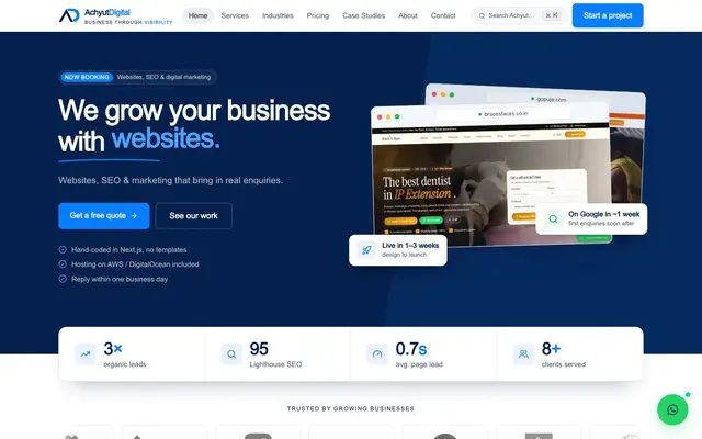 AchyutDigital website