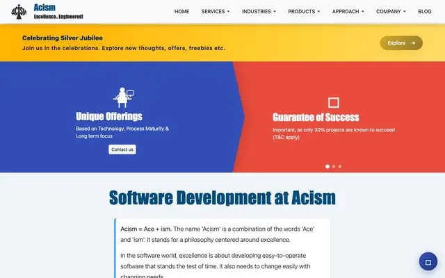 Acism Software Private Limited website
