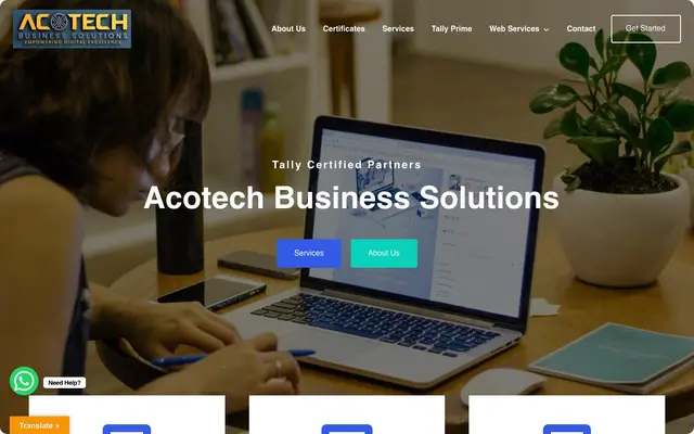 Acotech Business Solutions website