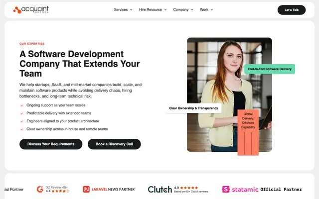 Acquaint Softtech Private Limited website