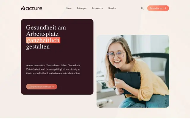 Acture Germany (former Evermood) website