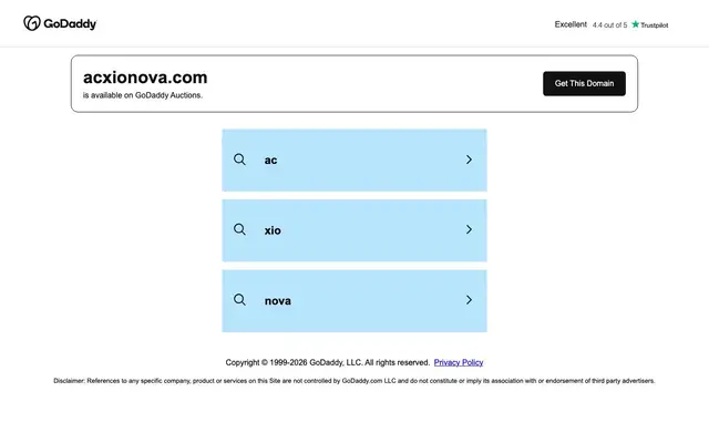 Acxionova website