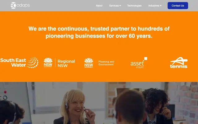 Adaps IT Pvt Ltd website