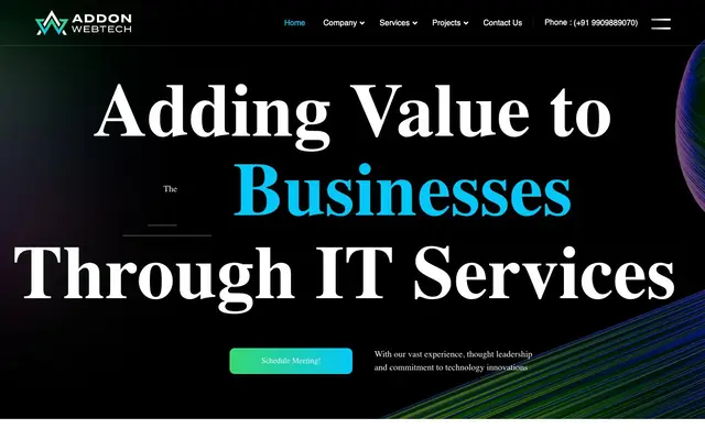 ADDON WEBTECH website