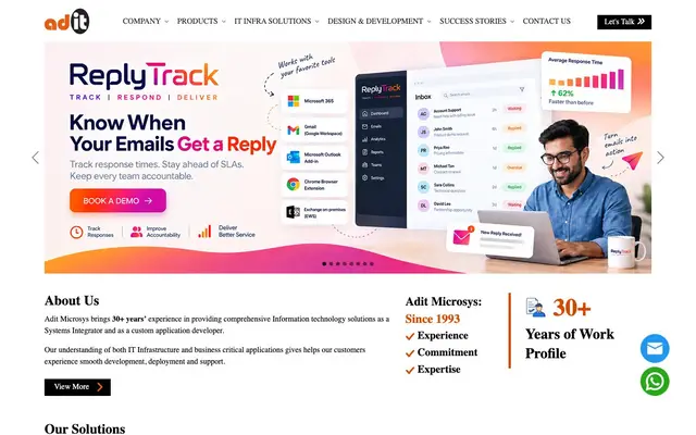 Adit Microsys Pvt. Ltd website