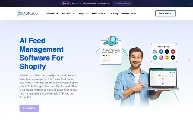 AdNabu - India Development Office website