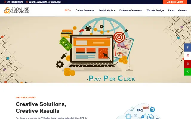 Adonline Service digital marketing website