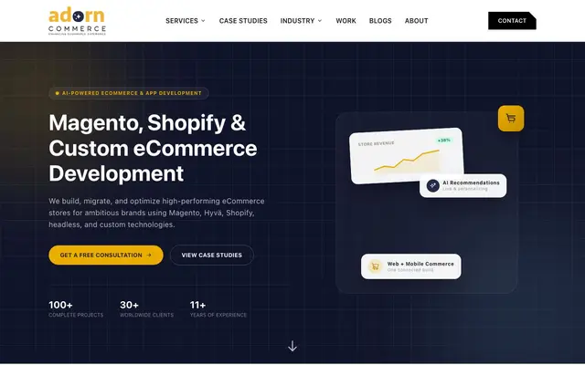 AdornCommerce website
