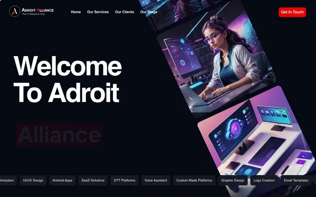 Adroit Alliance - Mumbai's Top Website & App Development Company website