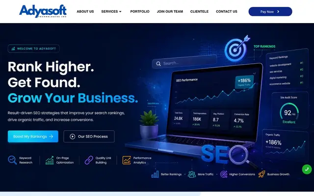 Adyasoft Technologies INC website