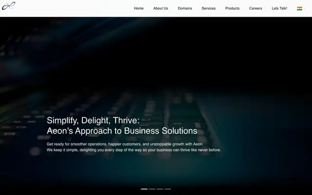 Aeon Software Pvt. Ltd website