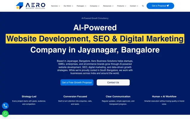 Aero Business Solutions website