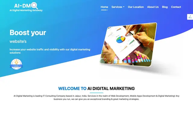 Ai Digital Marketing Getaway website