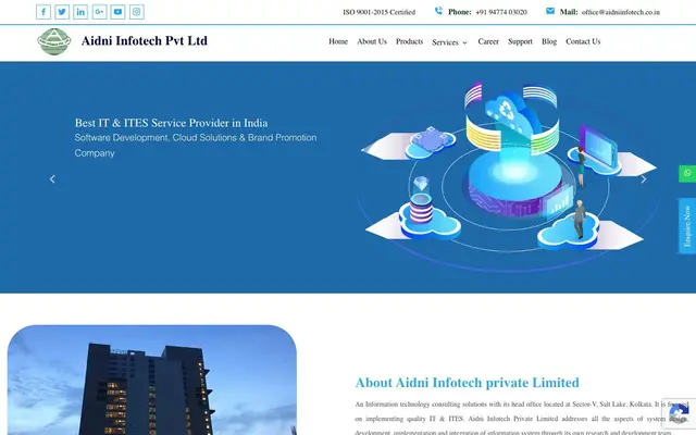 Aidni Infotech Private Limited website