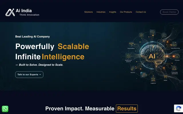 Ai India Innovations website