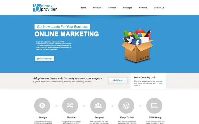 Aimax Provider website