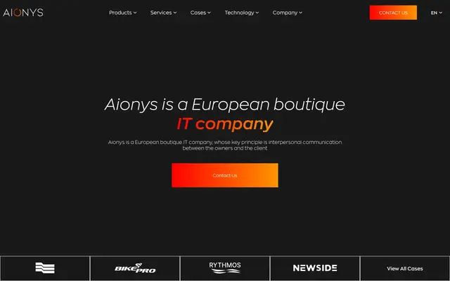 Aionys website