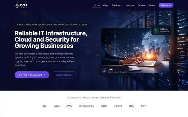 Ajavu Tech Pvt Ltd website